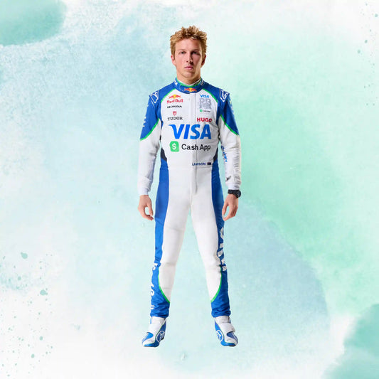 2025 Liam Lawson Visa Cash App RB Formula One Team Replica Racing Suit - view 2