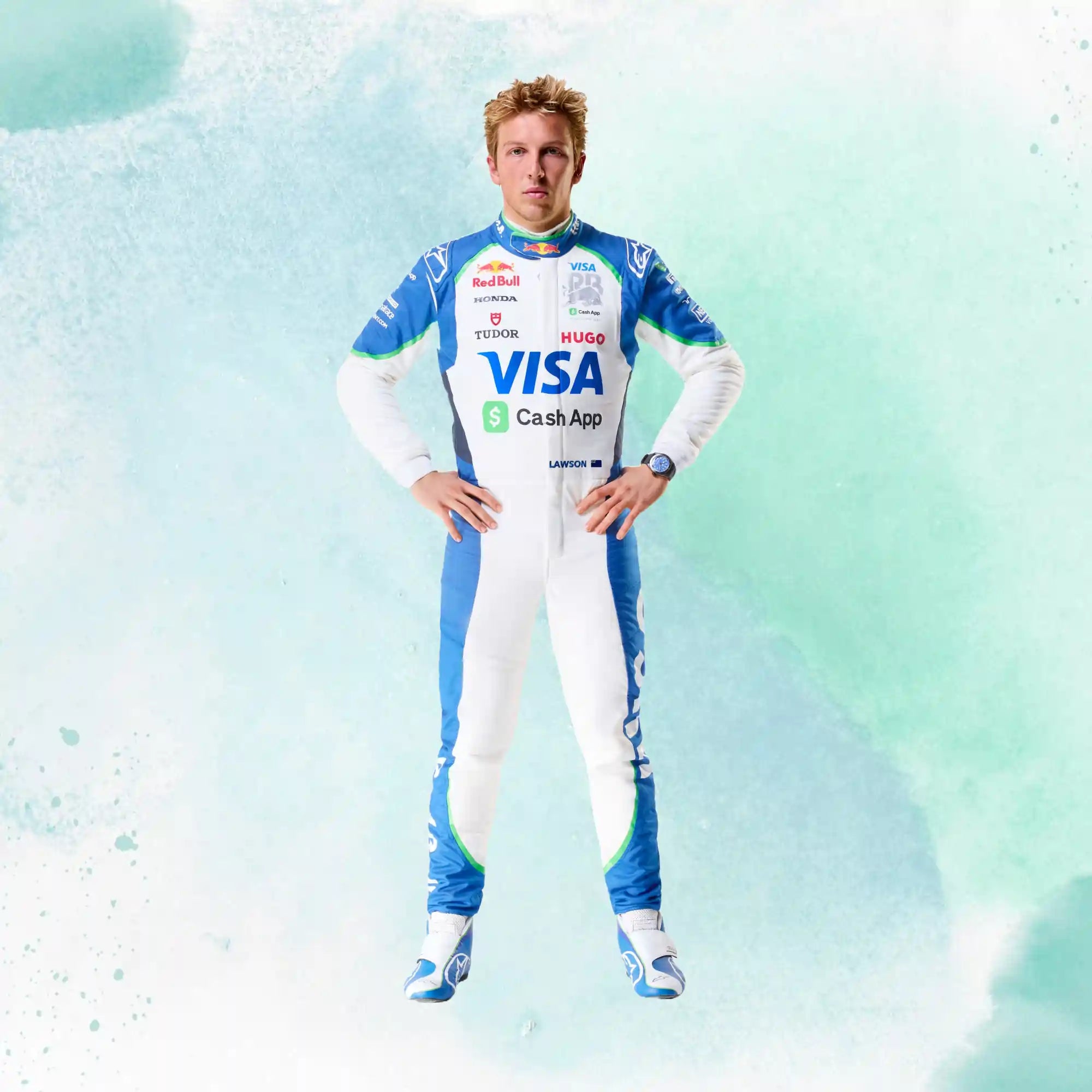 2025 Liam Lawson Visa Cash App RB Formula One Team Replica Racing Suit - view 3