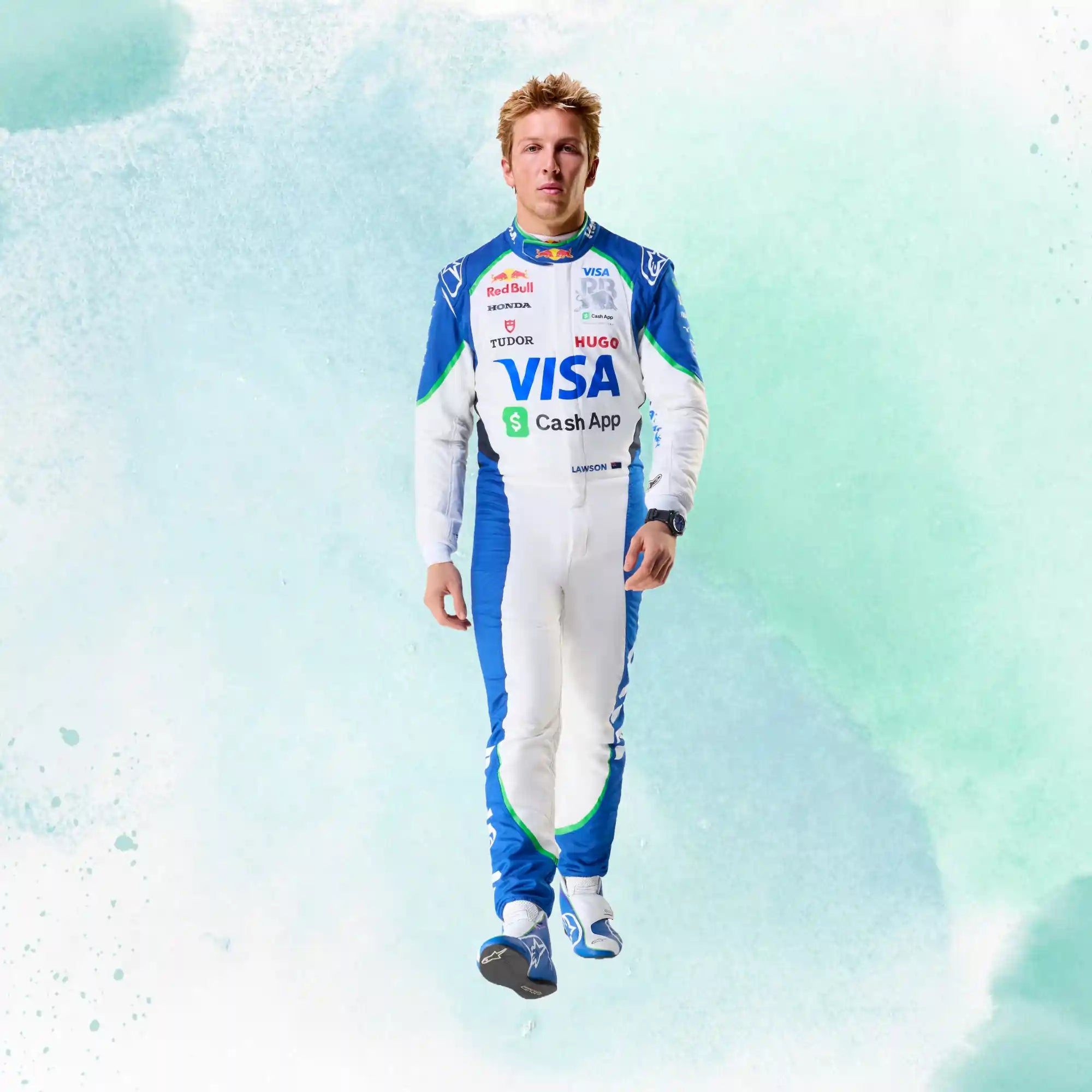 2025 Liam Lawson Visa Cash App RB Formula One Team Replica Racing Suit - view 4