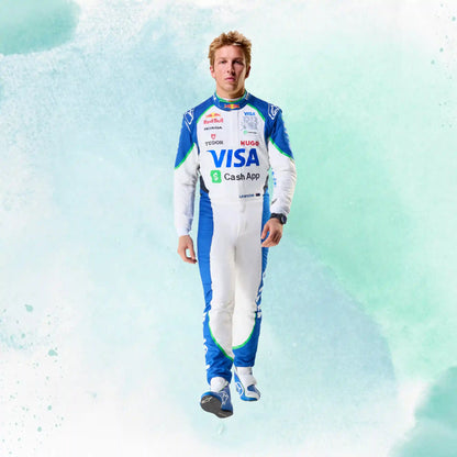 2025 Liam Lawson Visa Cash App RB Formula One Team Replica Racing Suit - view 4