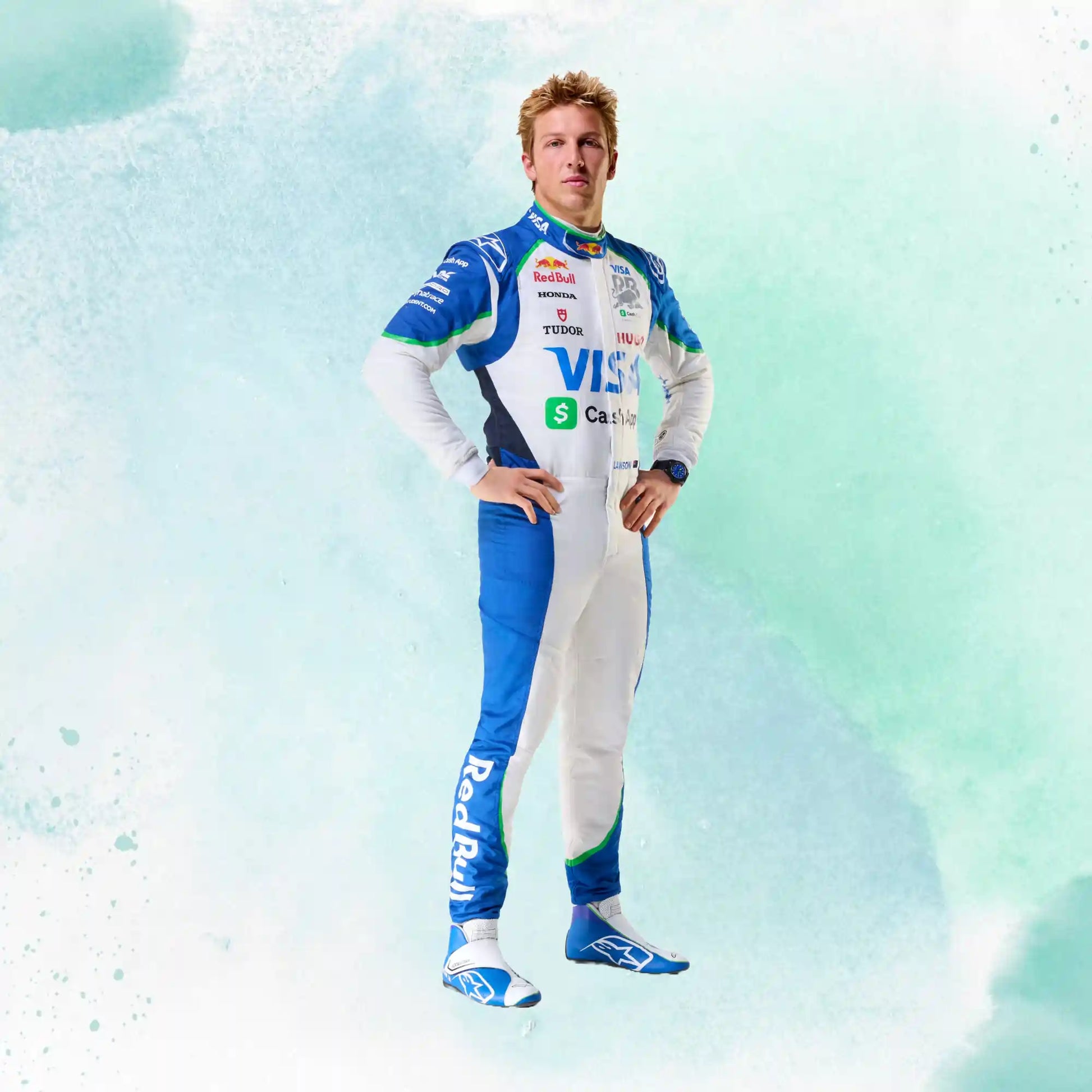 2025 Liam Lawson Visa Cash App RB Formula One Team Replica Racing Suit - view 5