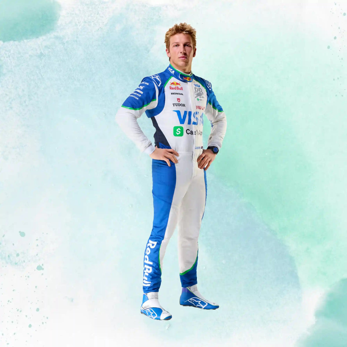 2025 Liam Lawson Visa Cash App RB Formula One Team Replica Racing Suit - view 5