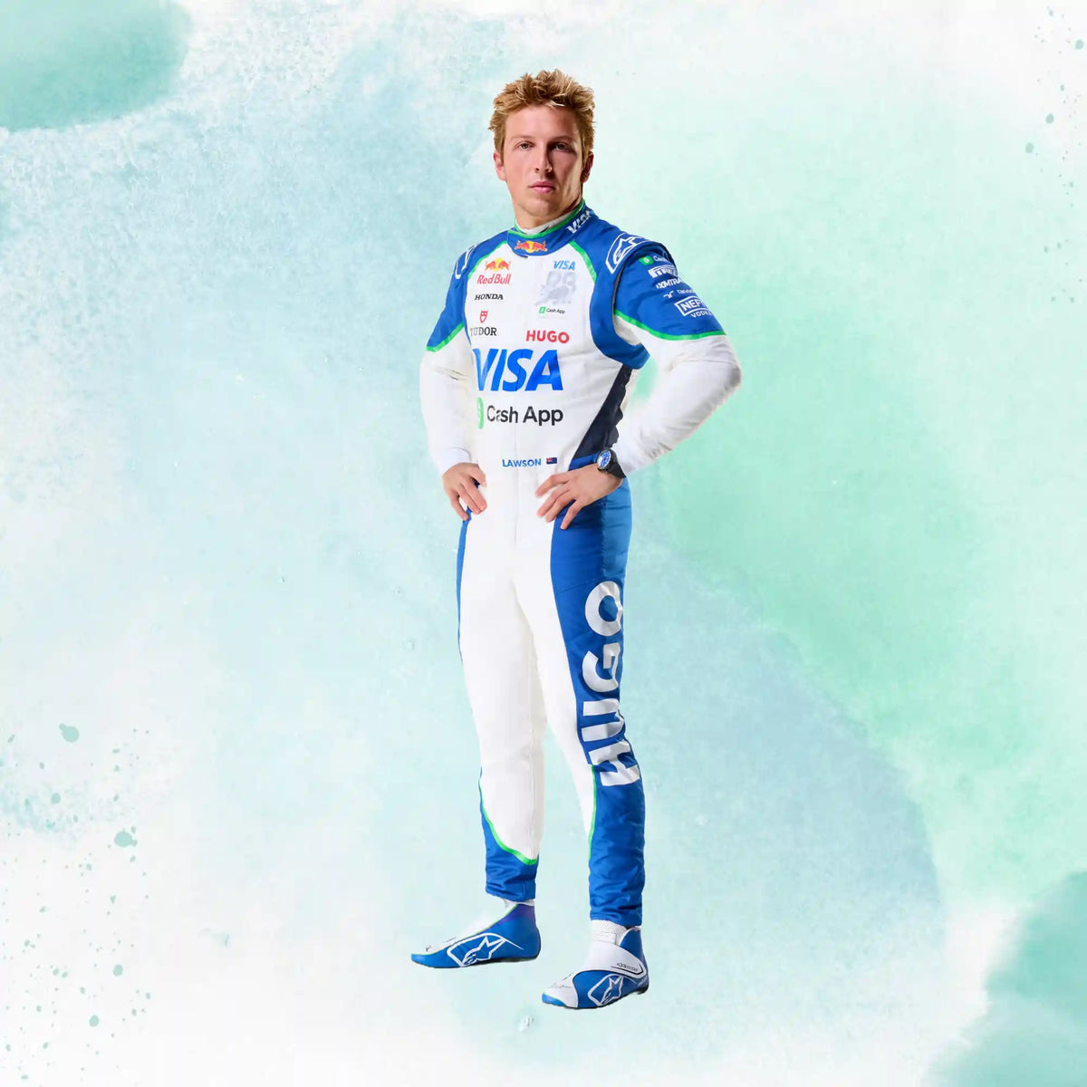 2025 Liam Lawson Visa Cash App RB Formula One Team Replica Racing Suit - view 6