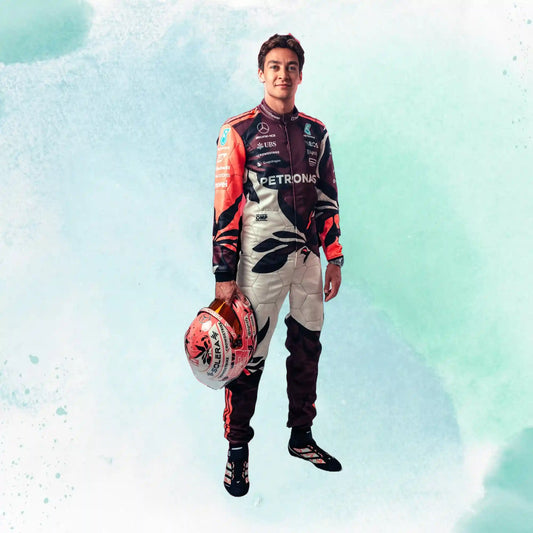 2025 Miami Grand Prix George Russell Mercedes AMG F1 Replica Racing Suit - view 2