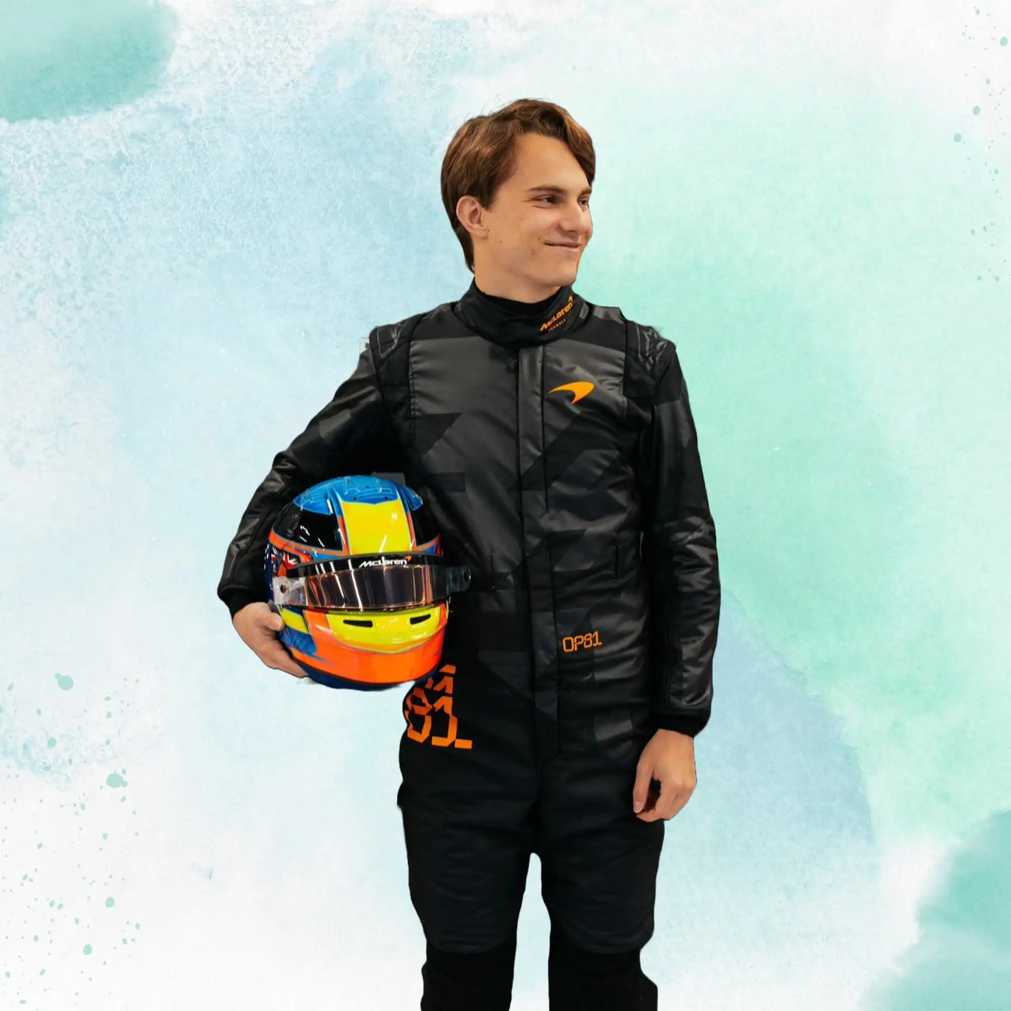 2025 Oscar Piastri Black McLaren F1 Team Replica Racing Suit - view 1