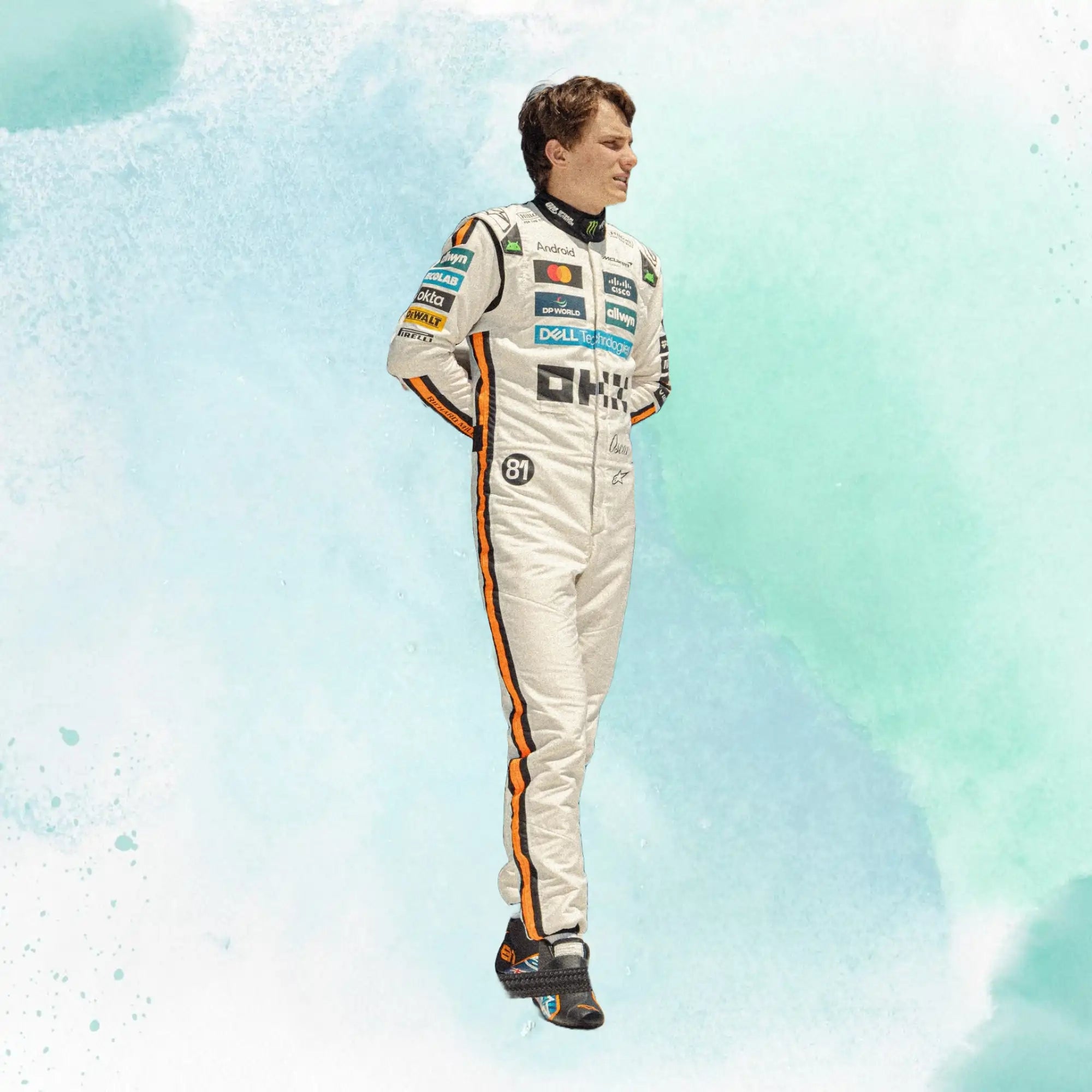 2025 Oscar Piastri Monaco Grand Prix McLaren F1 Team Replica Racing Suit - view 1