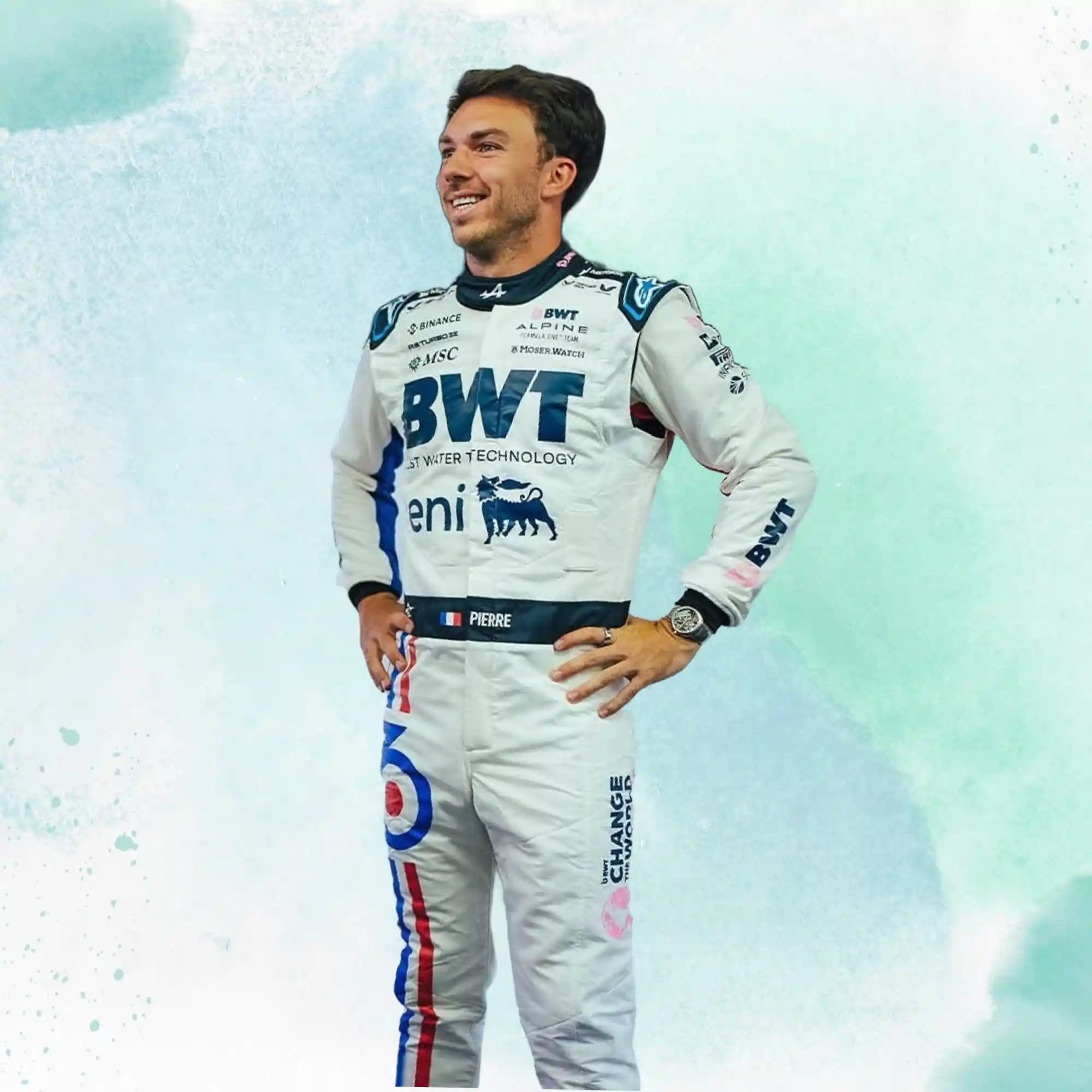 2025 Pierre Gasly Spanish Grand Prix BWT Alpine F1 Team Replica Racing Suit - view 3