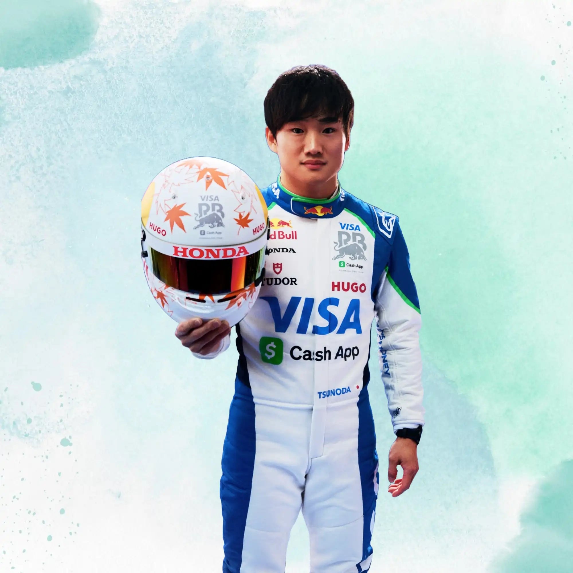 2025 Yuki Tsunoda Formula One Team Visa Cash App RB Replica Racing Suit - view 4