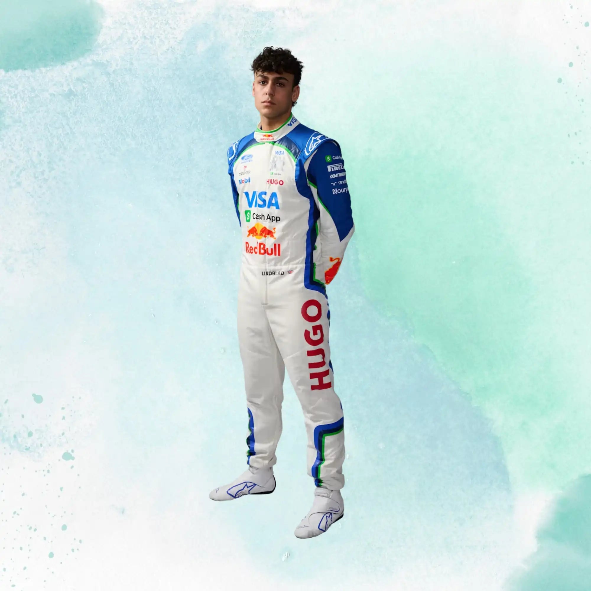 2026 Arvid Lindblad Racing Bulls F1 Team Visa Cash App RB Formula One Team Replica Racing Suit - view 7