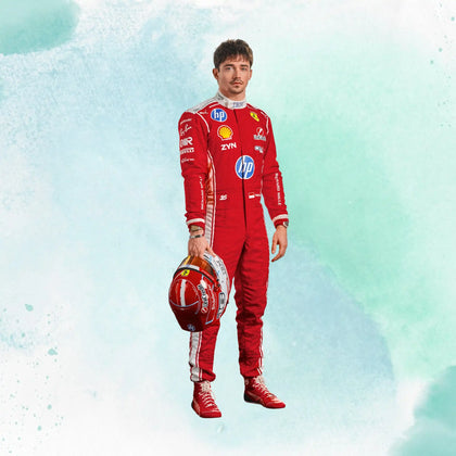 2026 Charles Leclerc Formula One Scuderia Ferrari HP F1 Team Replica Racing Suit