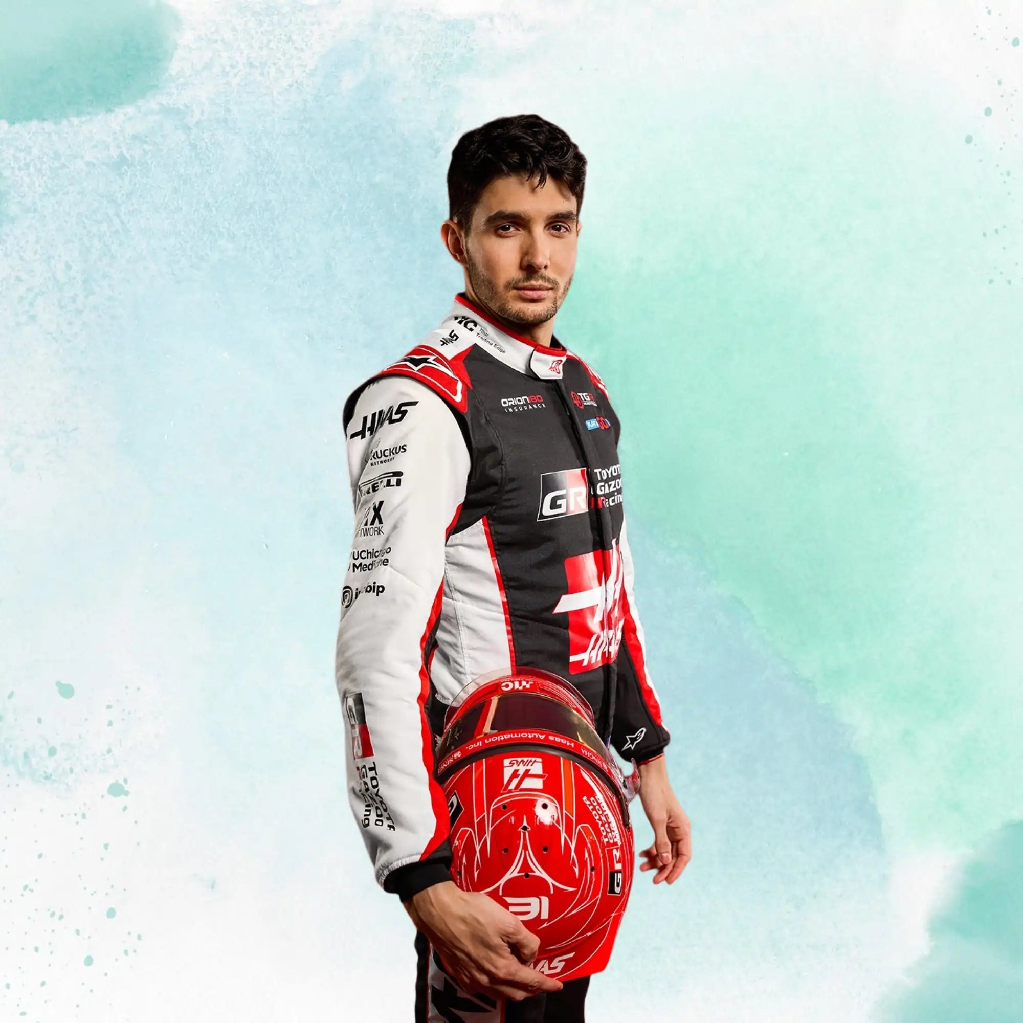 2026 Esteban Ocon Formula One Haas F1 Team Replica Racing Suit - view 3