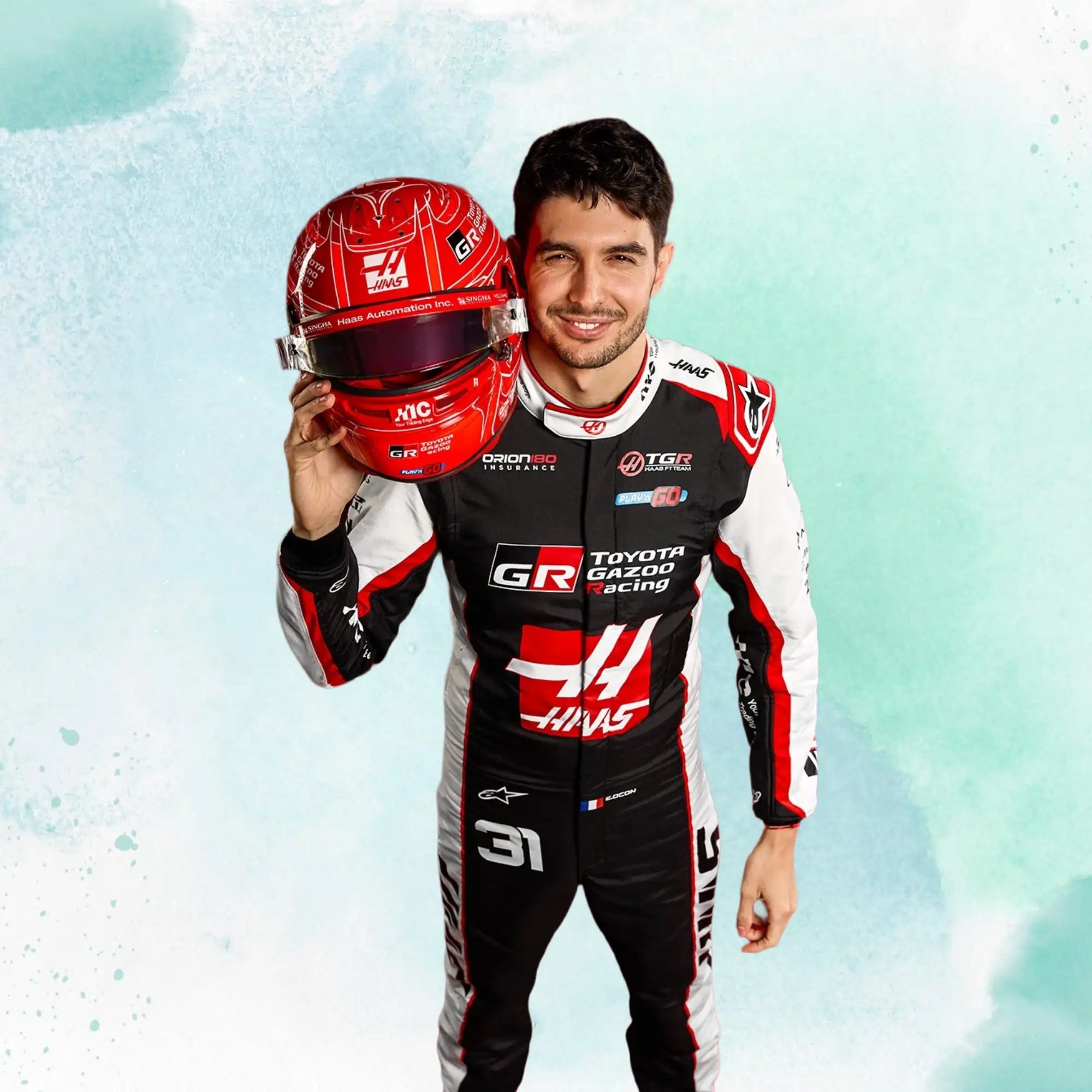 2026 Esteban Ocon Formula One Haas F1 Team Replica Racing Suit - view 5
