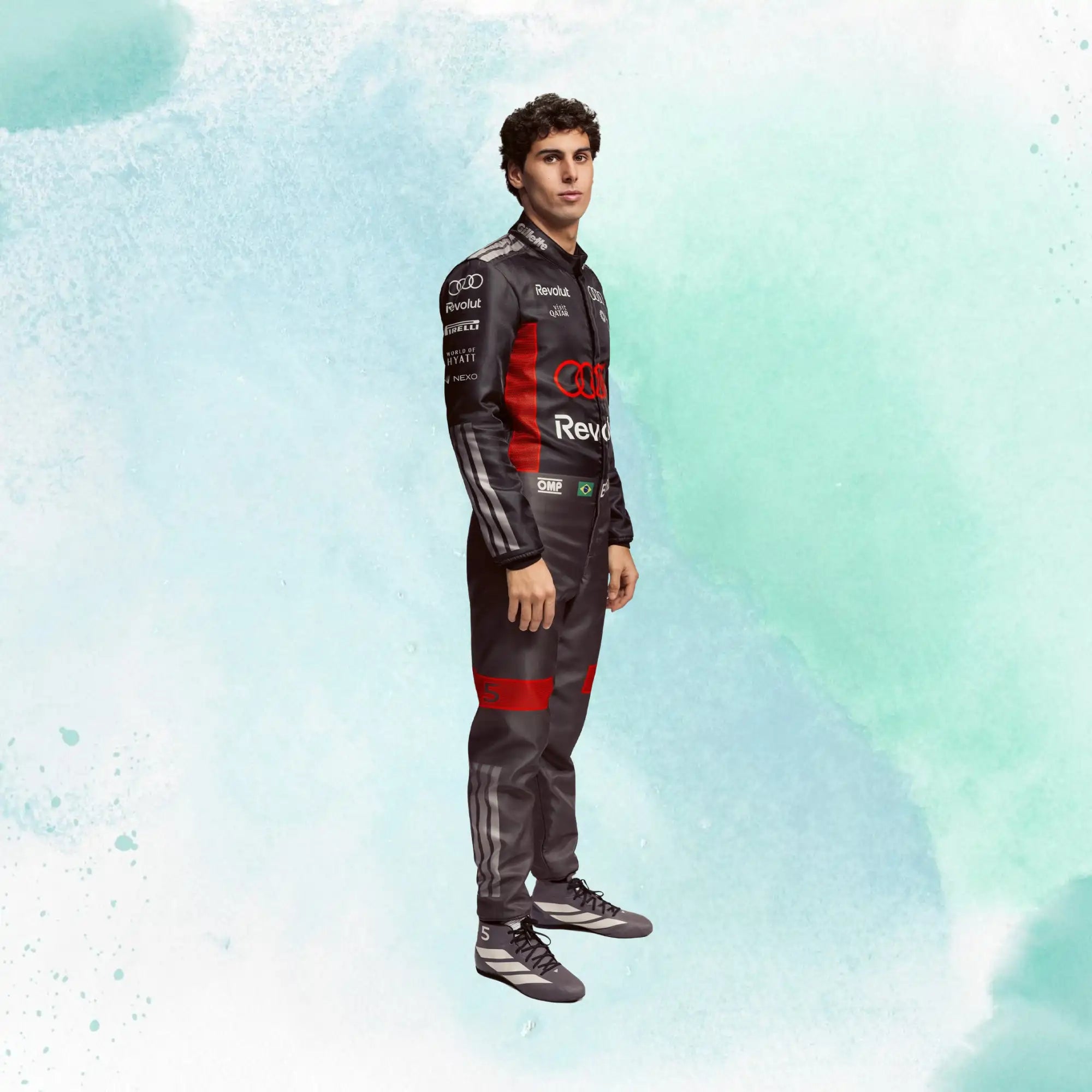 2026 Gabriel Bortoleto Formula One Audi Revolut F1 Team Replica Racing Suit - view 2