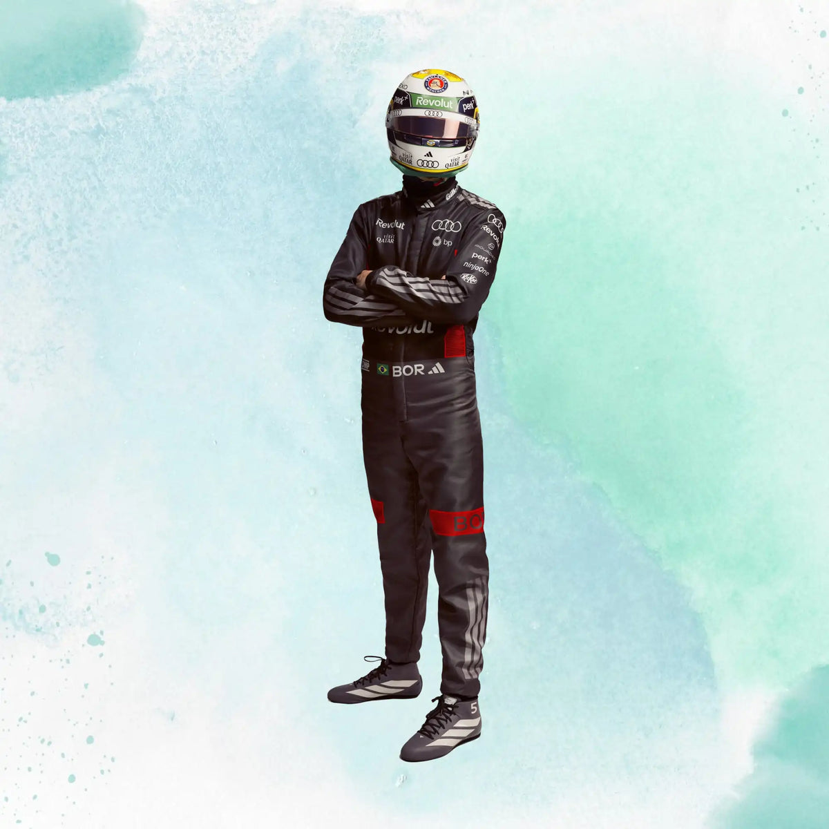 2026 Gabriel Bortoleto Formula One Audi Revolut F1 Team Replica Racing Suit - view 4