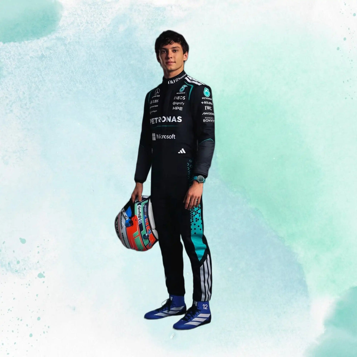 2026 Kimi Antonelli F1 Mercedes AMG Formula One Team Replica Racing Suit - view 1