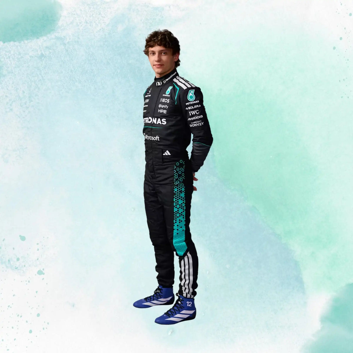 2026 Kimi Antonelli F1 Mercedes AMG Formula One Team Replica Racing Suit - view 4