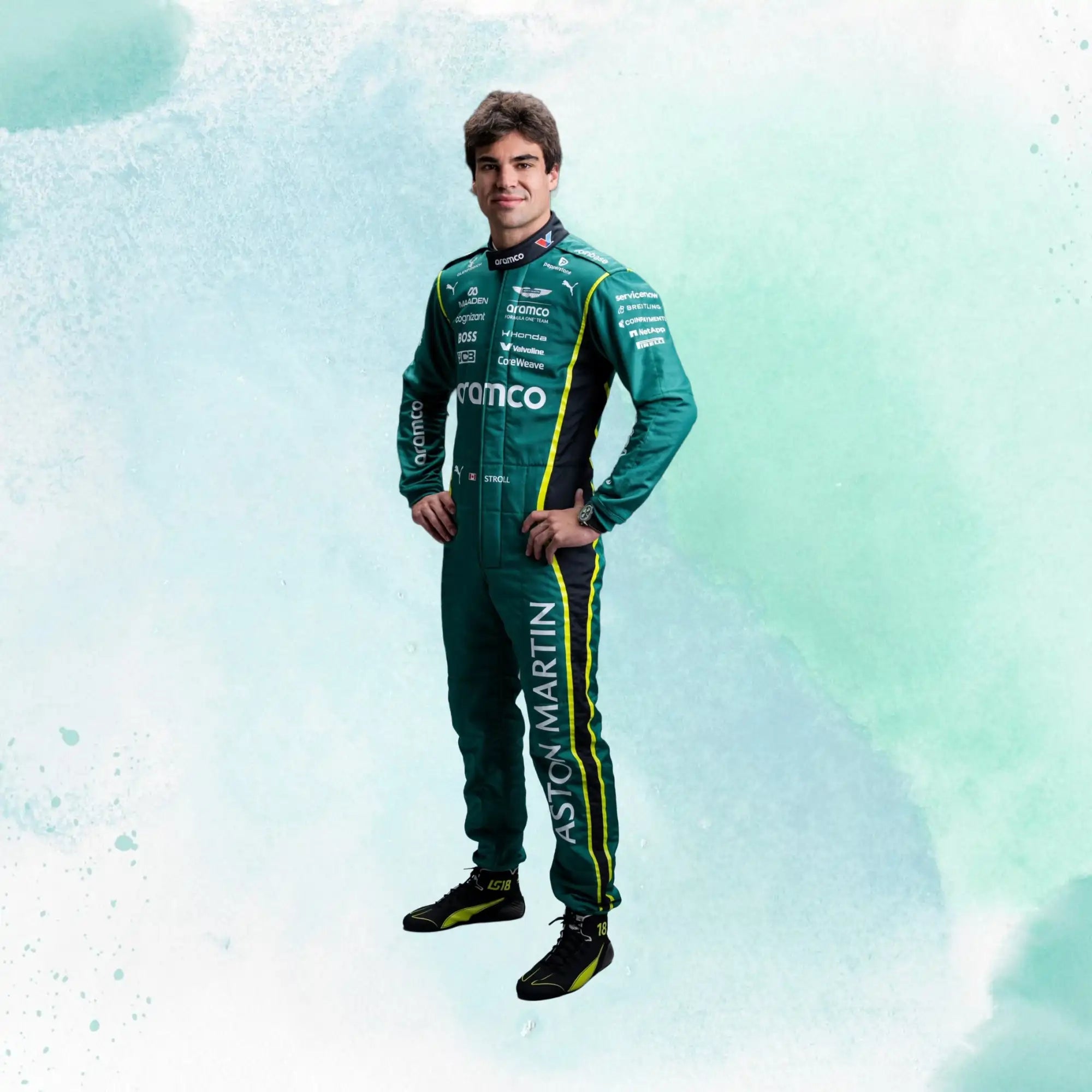 2026 Lance Stroll Aston Martin F1 Team Replica Racing Suit - view 1