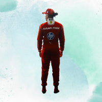 2026 Lewis Hamilton F1 Scuderia Ferrari HP Formula One Team Replica Racing Suit - view 3