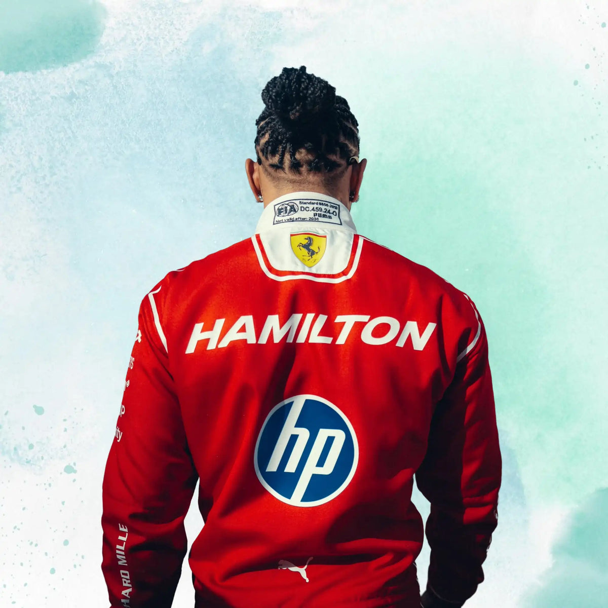 2026 Lewis Hamilton F1 Scuderia Ferrari HP Formula One Team Replica Racing Suit - view 4