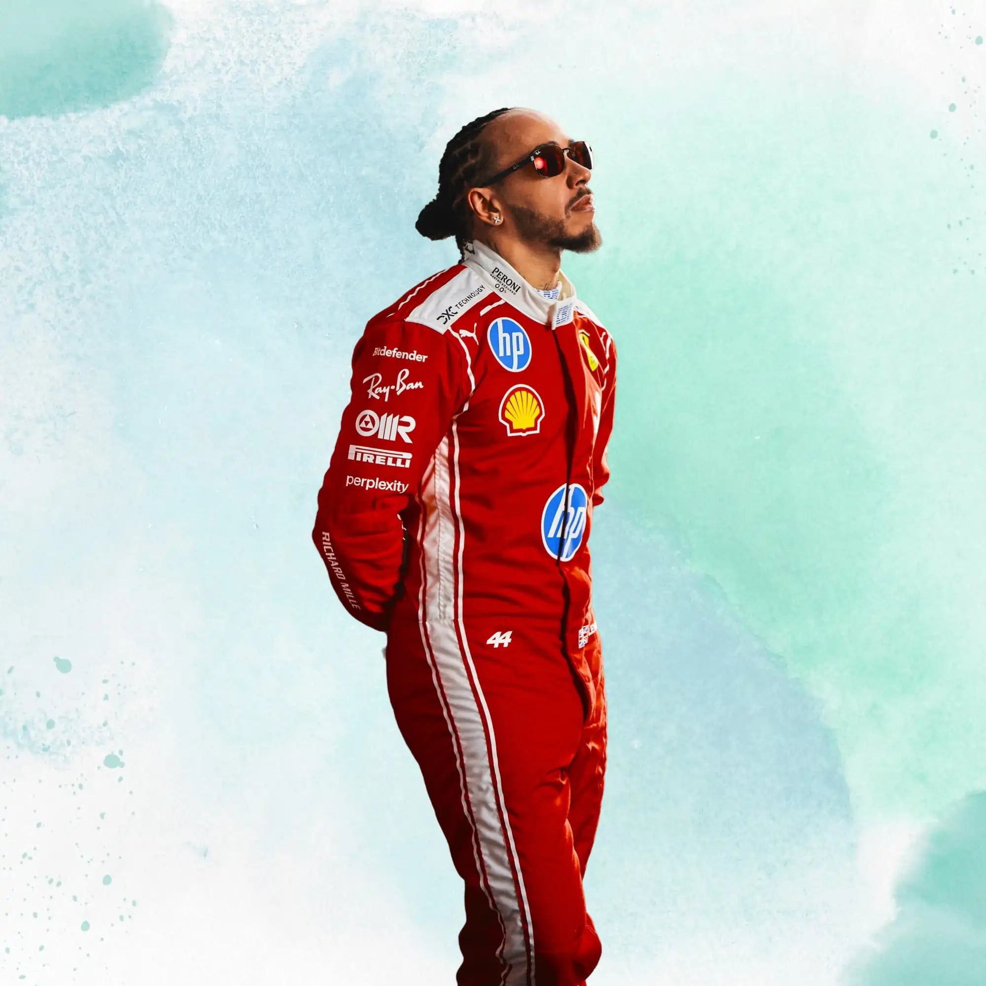 2026 Lewis Hamilton F1 Scuderia Ferrari HP Formula One Team Replica Racing Suit - view 6