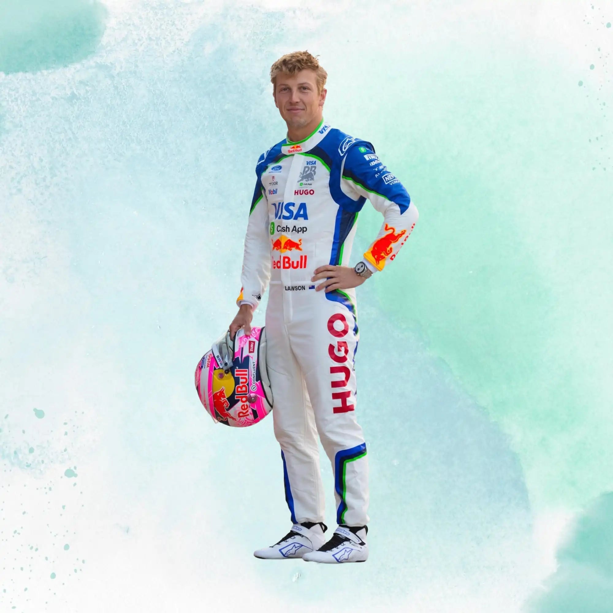 2026 Liam Lawson Racing Bulls Formula One Team Visa Cash App RB F1 Replica Racing Suit - view 1