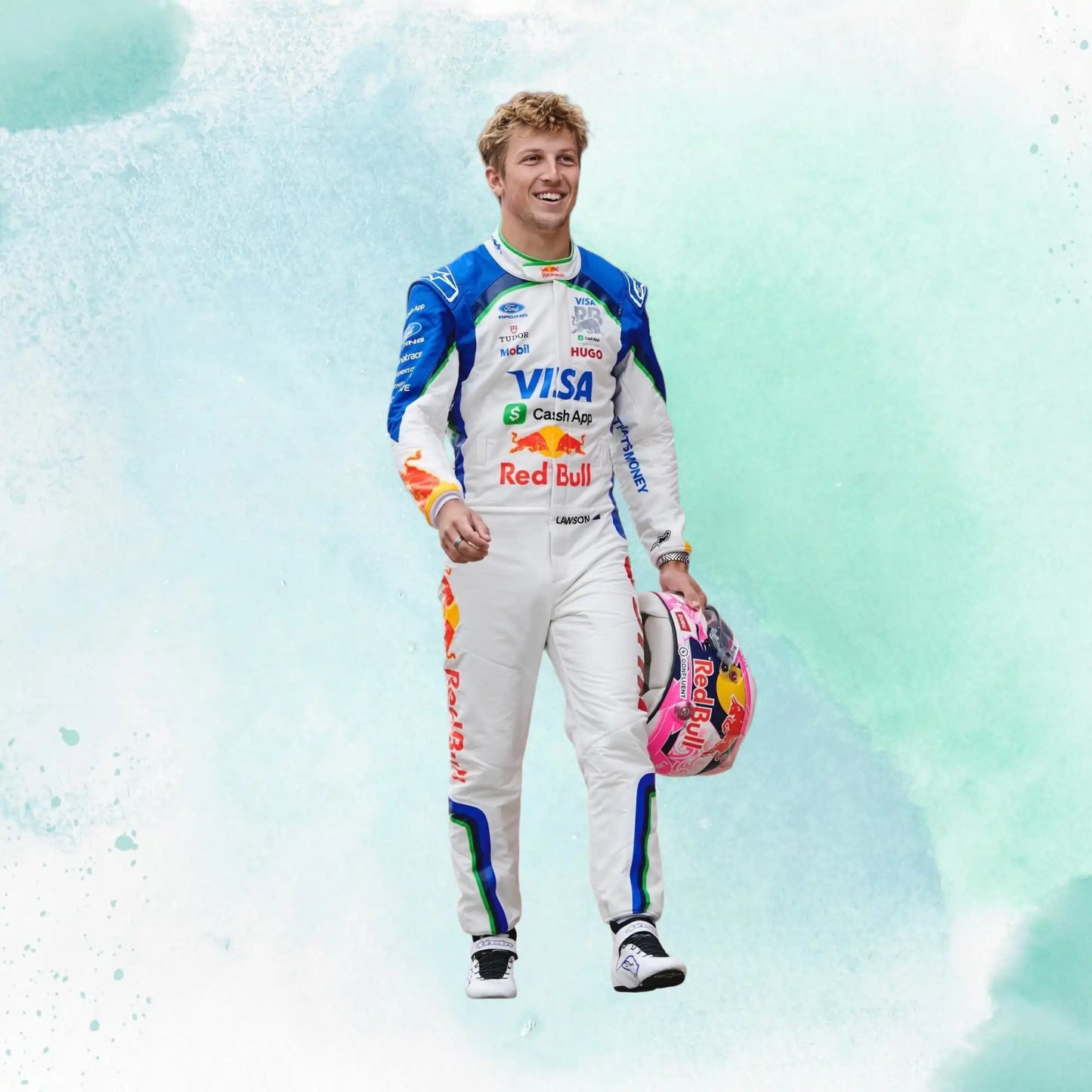 2026 Liam Lawson Racing Bulls Formula One Team Visa Cash App RB F1 Replica Racing Suit - view 3
