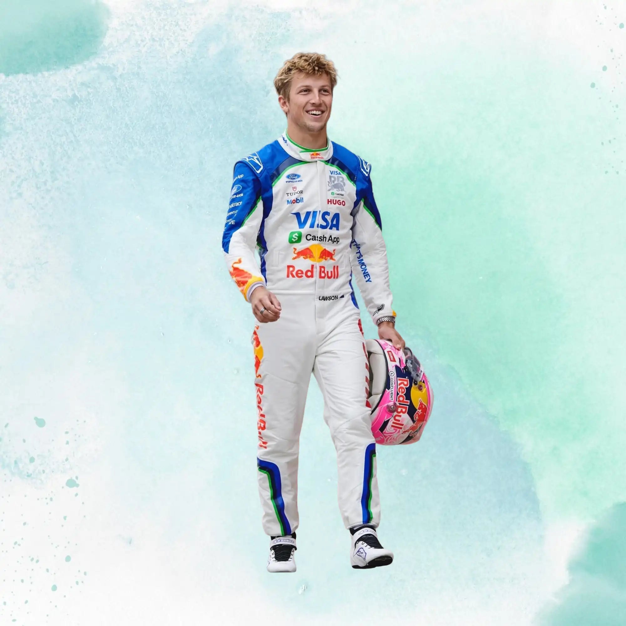 2026 Liam Lawson Racing Bulls Formula One Team Visa Cash App RB F1 Replica Racing Suit - view 3