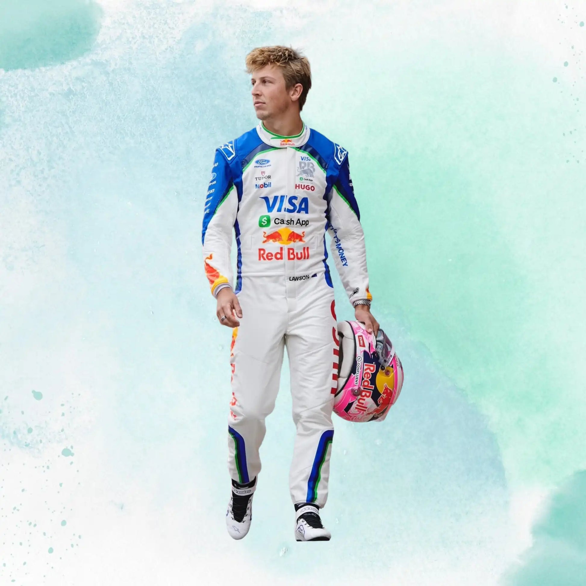 2026 Liam Lawson Racing Bulls Formula One Team Visa Cash App RB F1 Replica Racing Suit - view 4