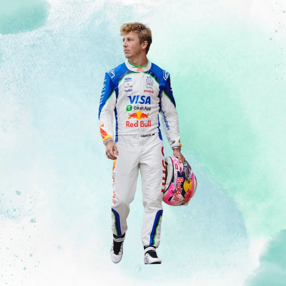 2026 Liam Lawson Racing Bulls Formula One Team Visa Cash App RB F1 Replica Racing Suit - view 4