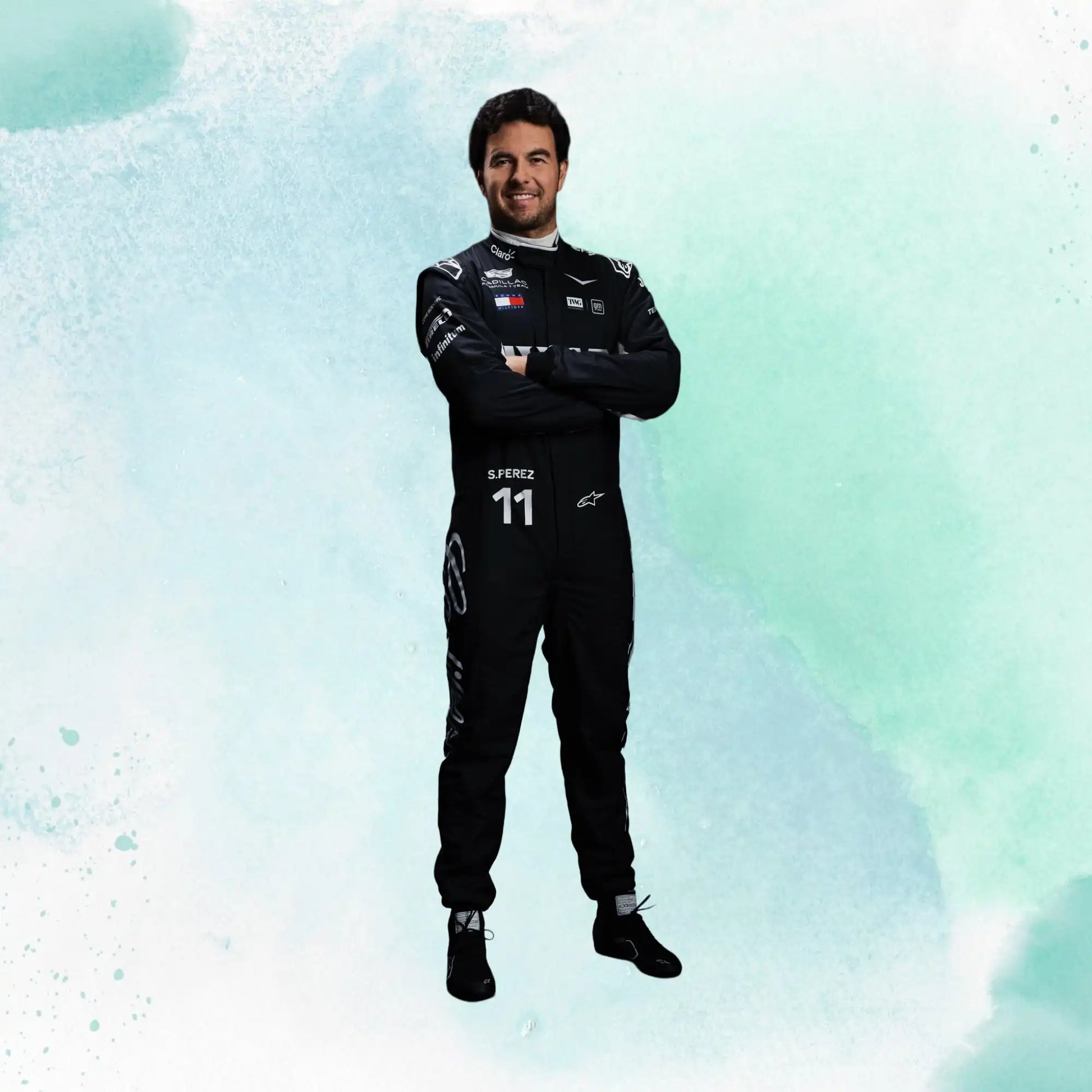 2026 Sergio Perez F1 Team Cadillac Formula 1 Team Replica Racing Suit - view 2