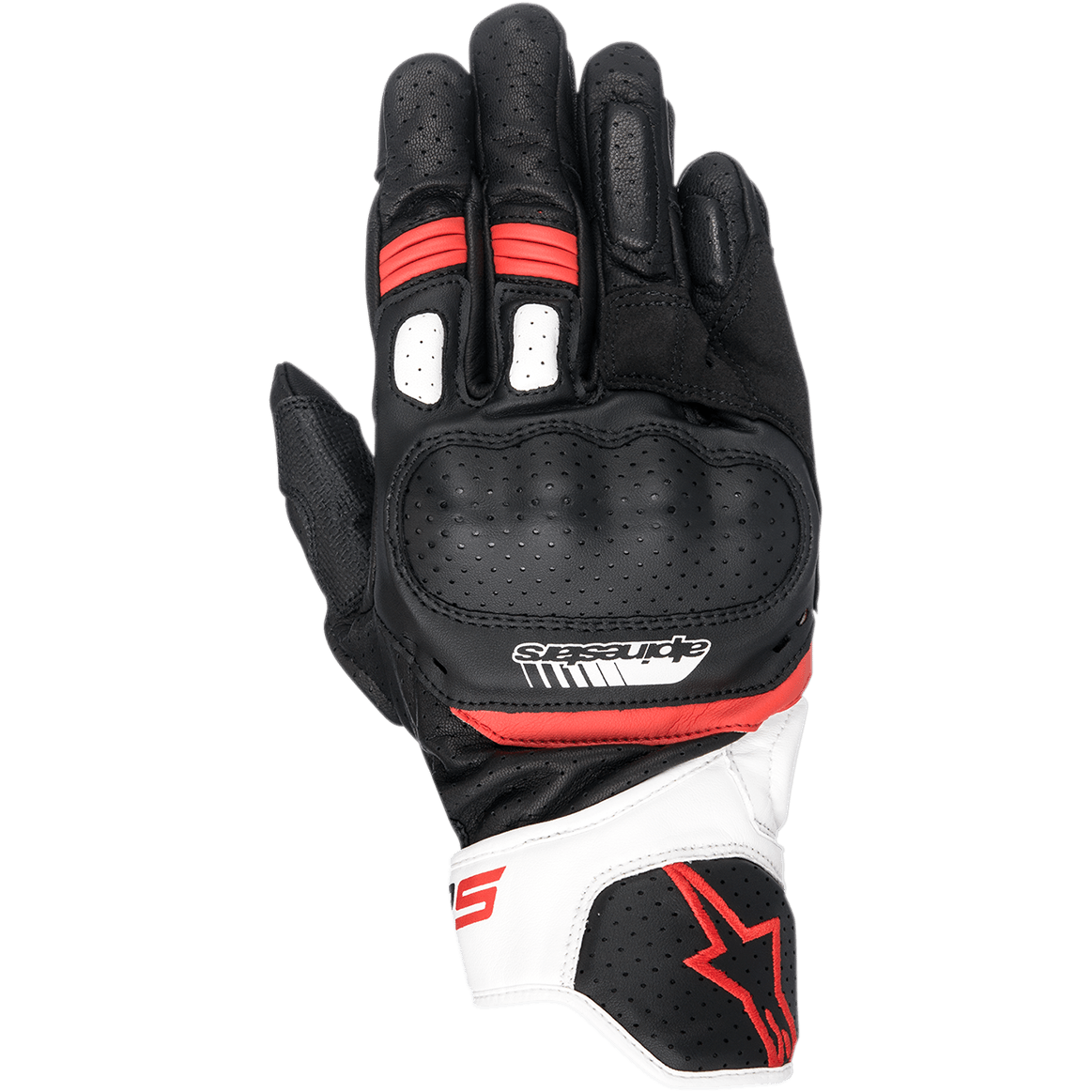 Alpinestars SP-5 Gloves Black/White/Red motorcycle gloves – image 1