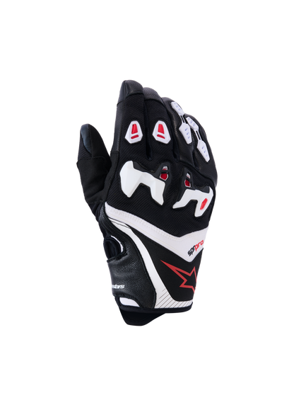 Alpinestars SP-R Pro Gloves Black/White/Bright Red motorcycle gloves – image 1