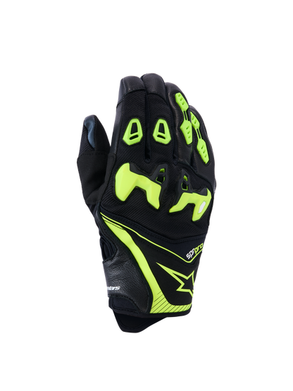 Alpinestars SP-R Pro Gloves Black/Yellow Fluo motorcycle gloves – image 1