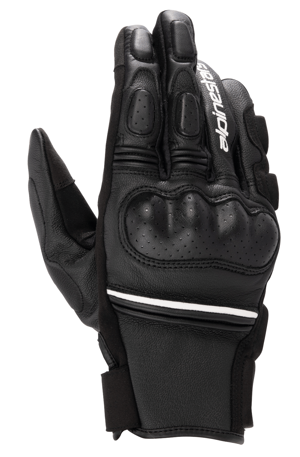 Alpinestars Phenom Leather Gloves Black/White motorcycle gloves – image 1