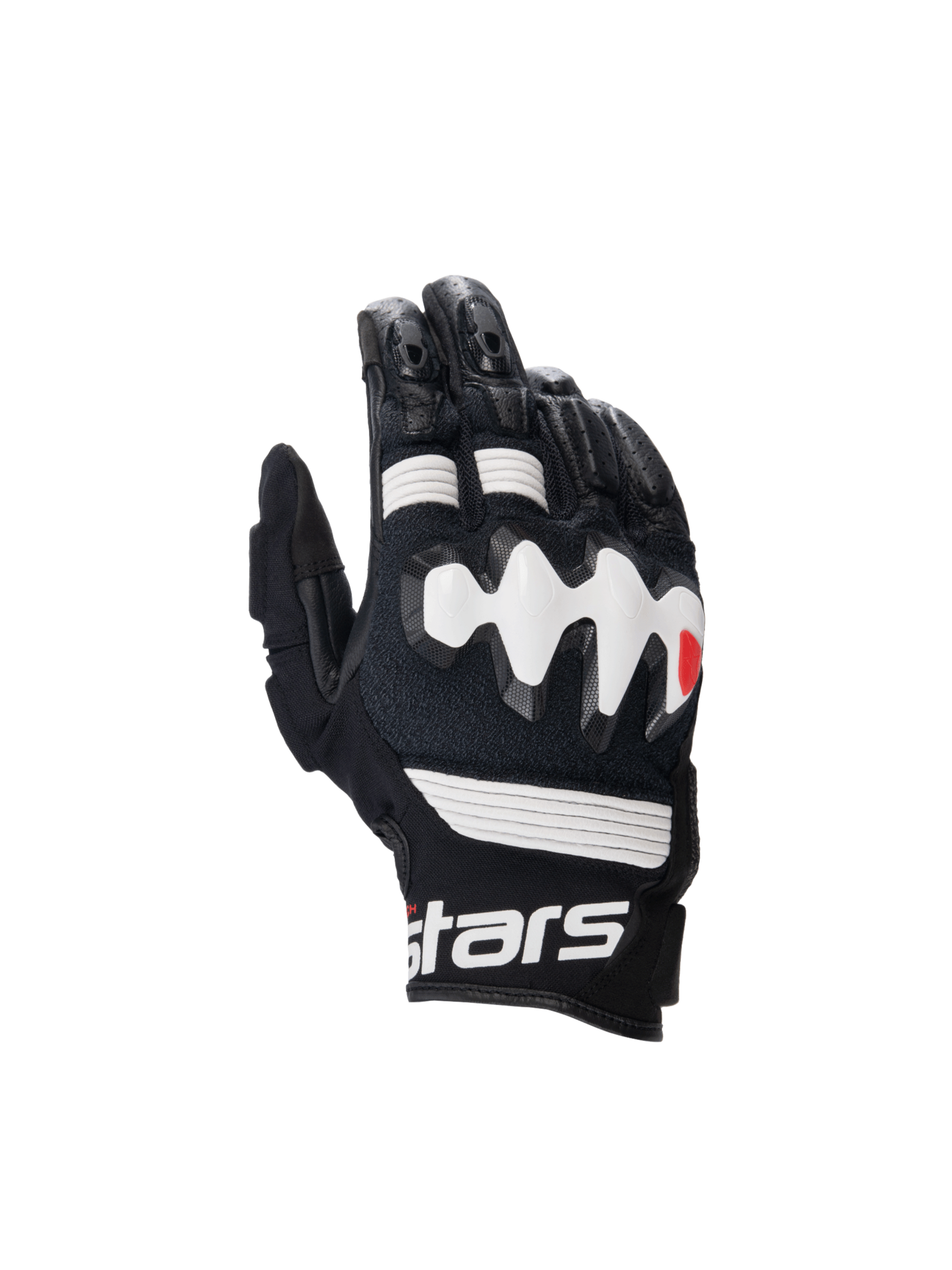 Alpinestars Halo Leather Gloves Black/White motorcycle gloves – image 1