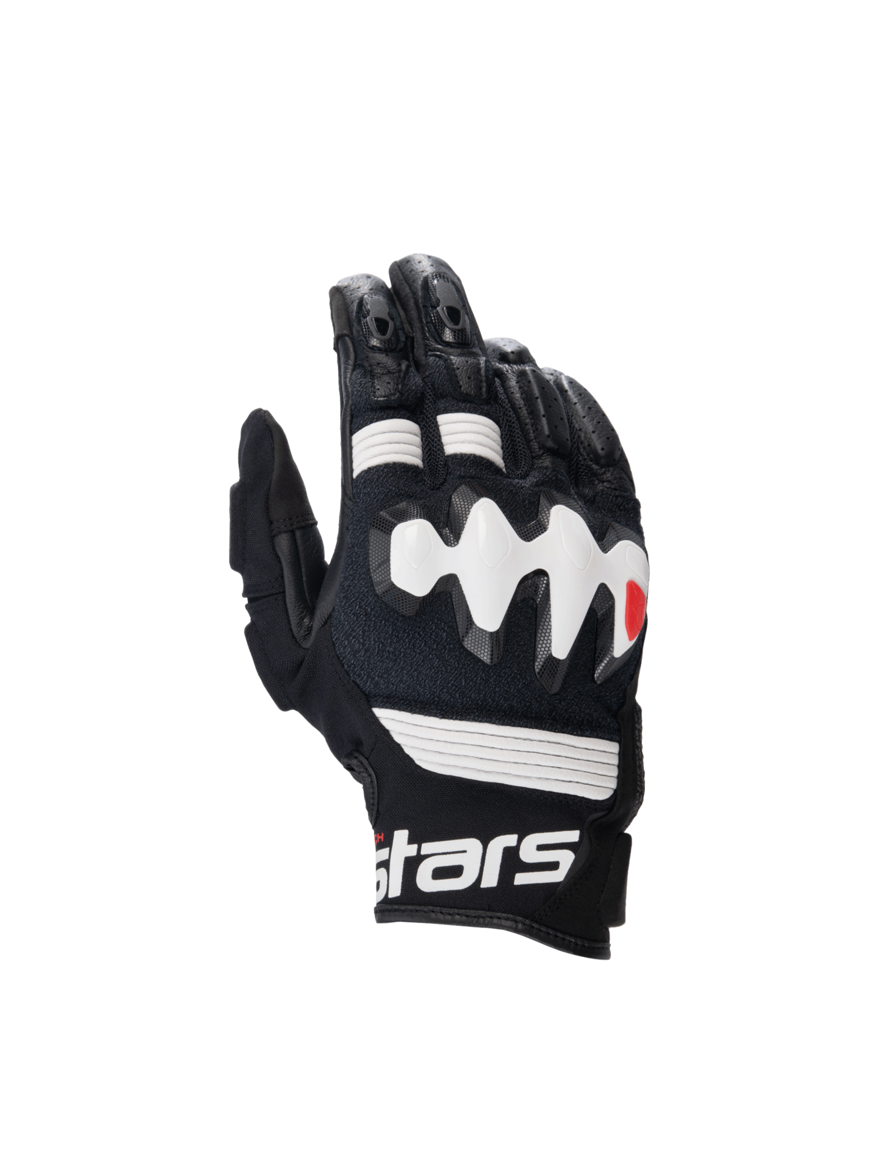 Alpinestars Halo Leather Gloves Black/White motorcycle gloves – image 1