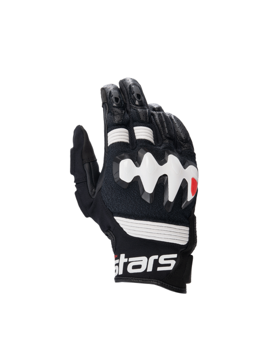 Alpinestars Halo Leather Gloves Black/White motorcycle gloves – image 1