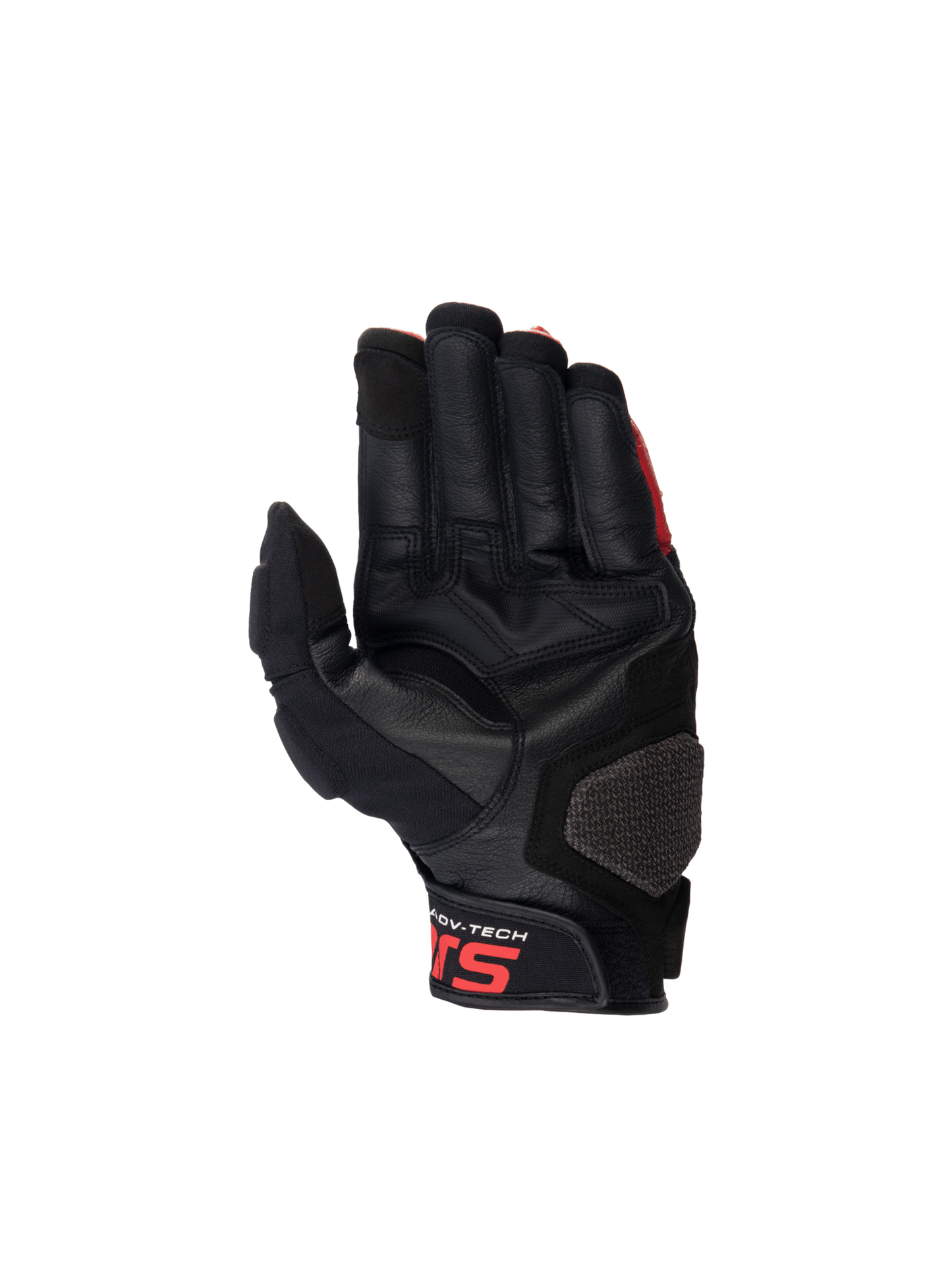 Alpinestars Halo Leather Gloves Black/White/Bright Red motorcycle gloves – image 2