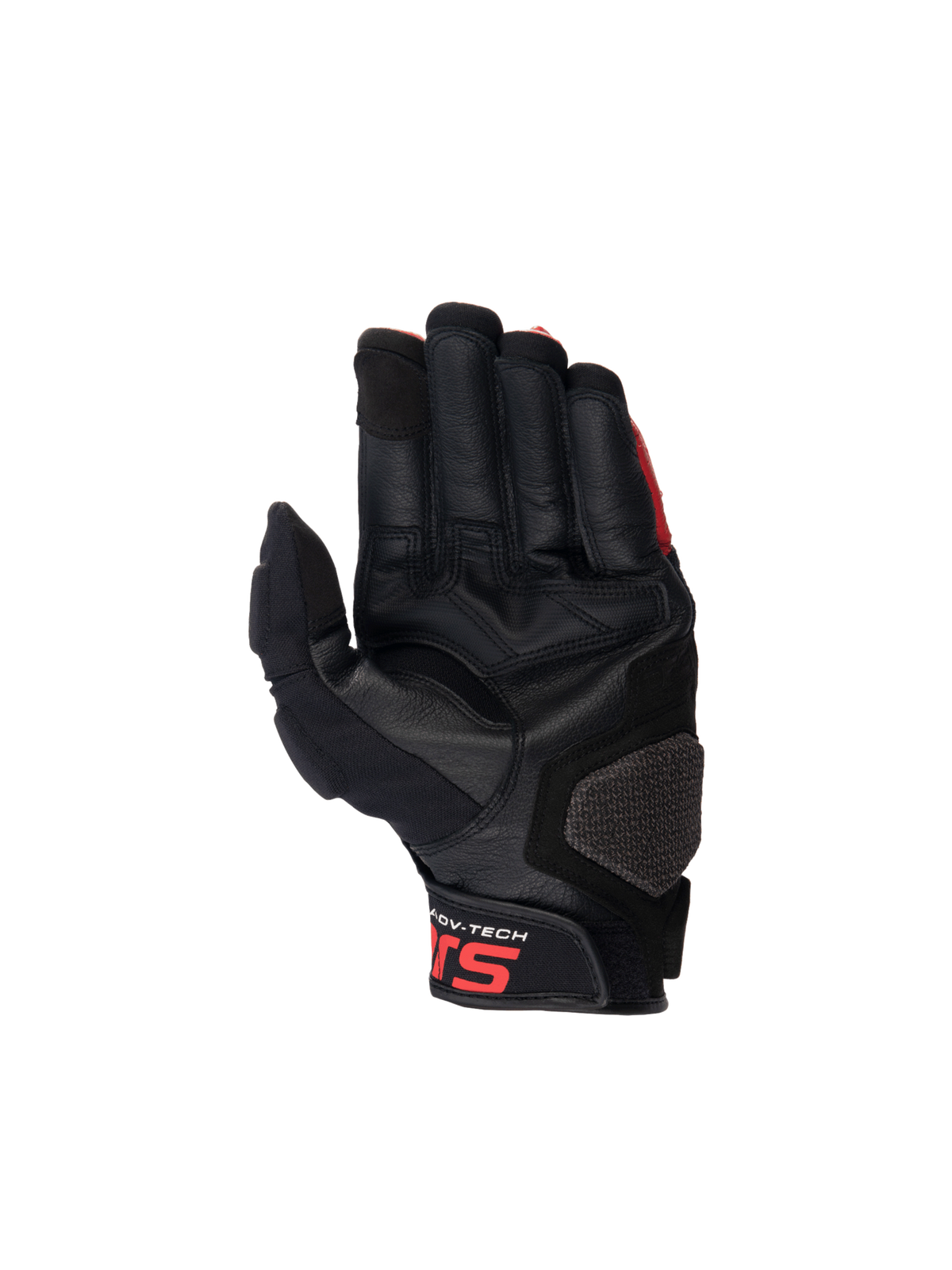 Alpinestars Halo Leather Gloves Black/White/Bright Red motorcycle gloves – image 2