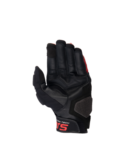 Alpinestars Halo Leather Gloves Black/White/Bright Red motorcycle gloves – image 2