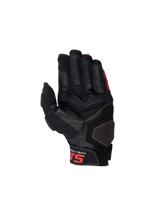 Alpinestars Halo Leather Gloves Black/White/Bright Red motorcycle gloves – image 2
