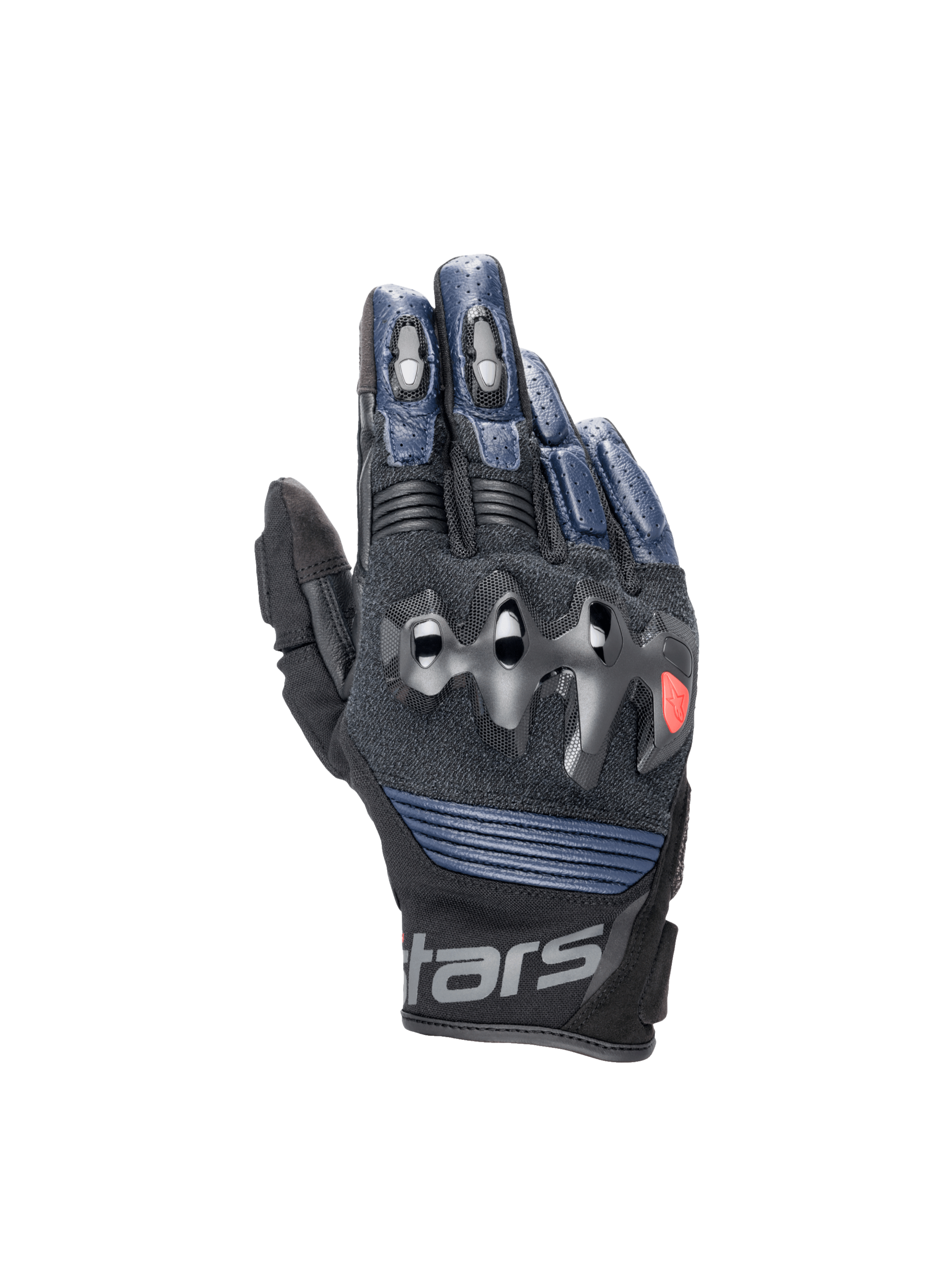 Alpinestars Halo Leather Gloves Dark Blue/Black motorcycle gloves – image 1