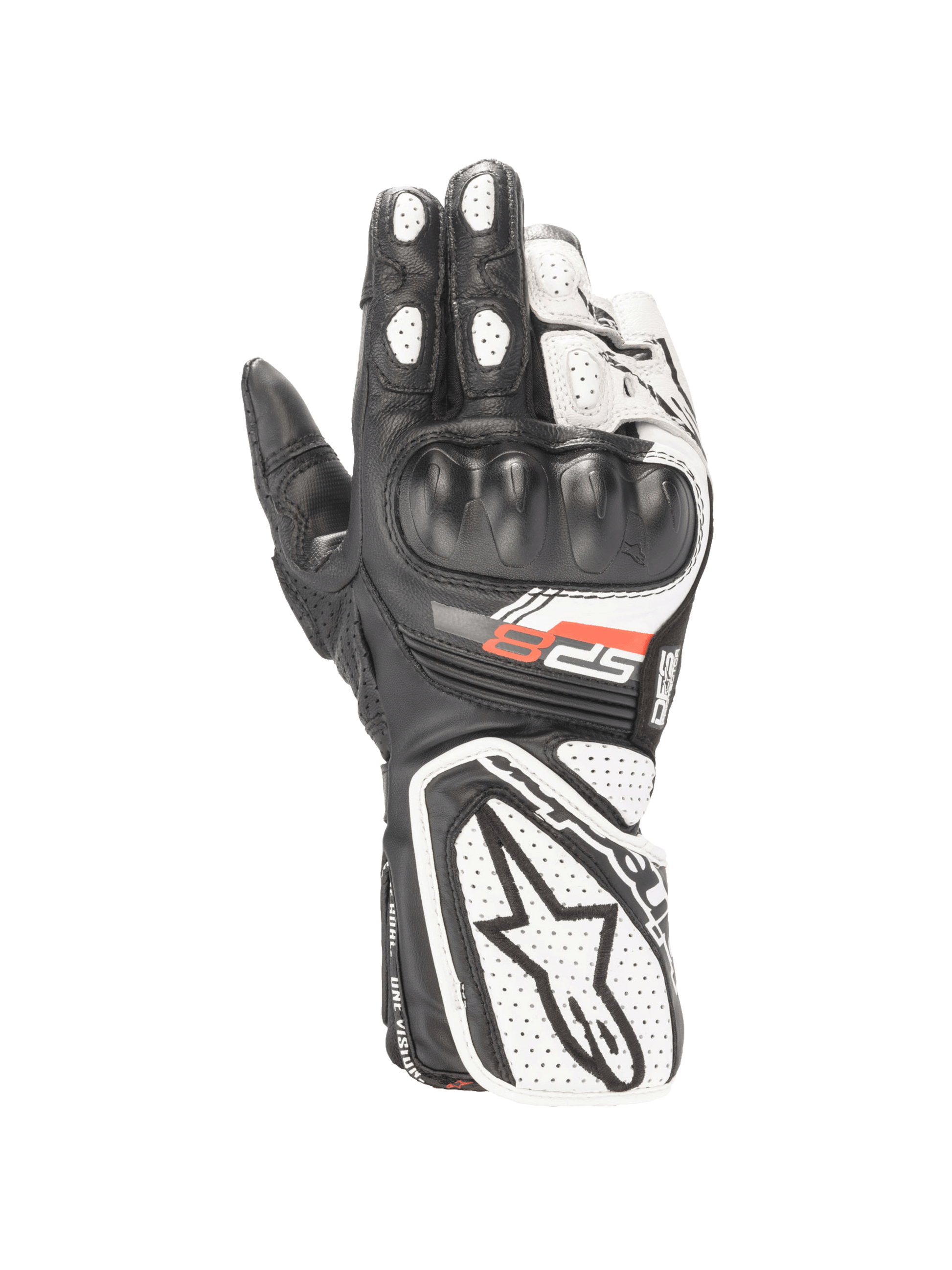 Alpinestars Women Stella SP-8 V3 Gloves Black/White motorcycle gloves – image 1