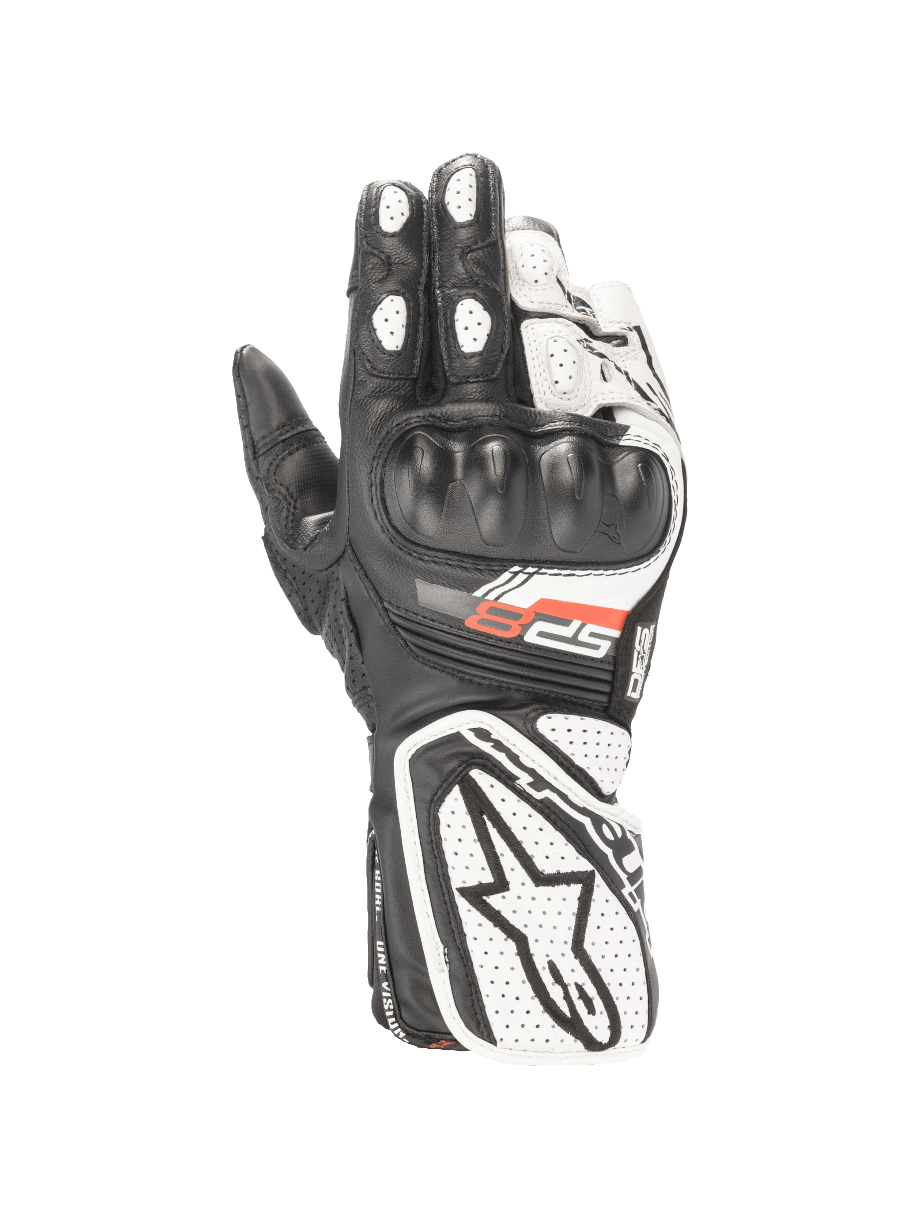 Alpinestars Women Stella SP-8 V3 Gloves Black/White motorcycle gloves – image 1