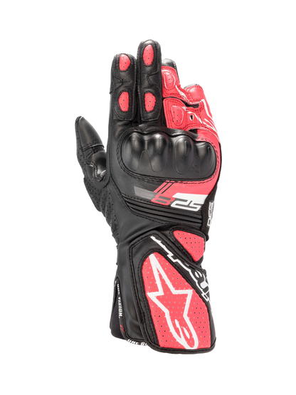 Alpinestars Women Stella SP-8 V3 Gloves Black/White/Diva Pink motorcycle gloves – image 1