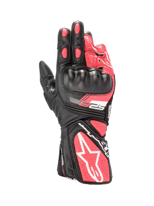 Alpinestars Women Stella SP-8 V3 Gloves Black/White/Diva Pink motorcycle gloves – image 1