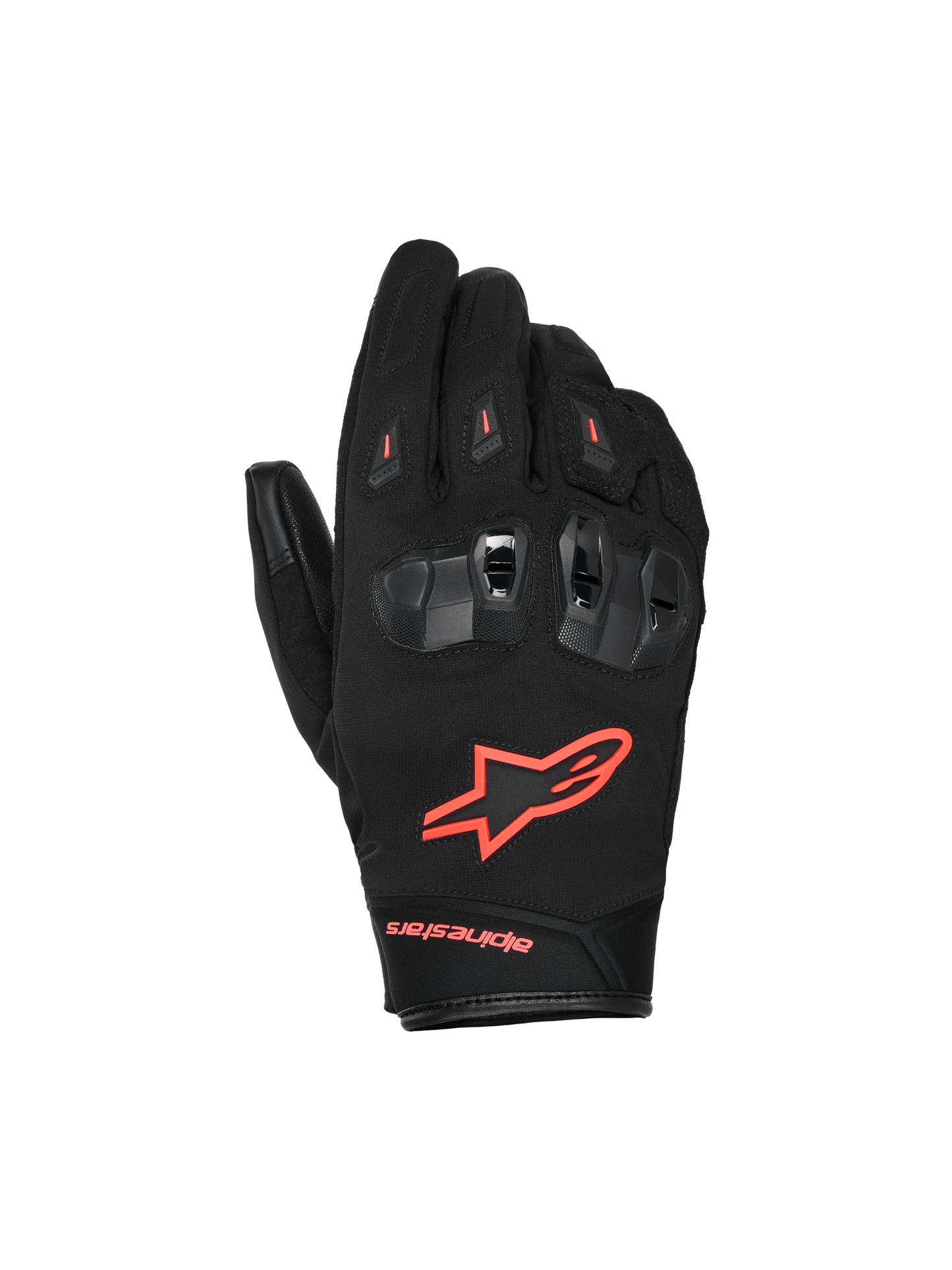 Alpinestars SP X Z WP Gloves Black/Red Fluo motorcycle gloves – image 1