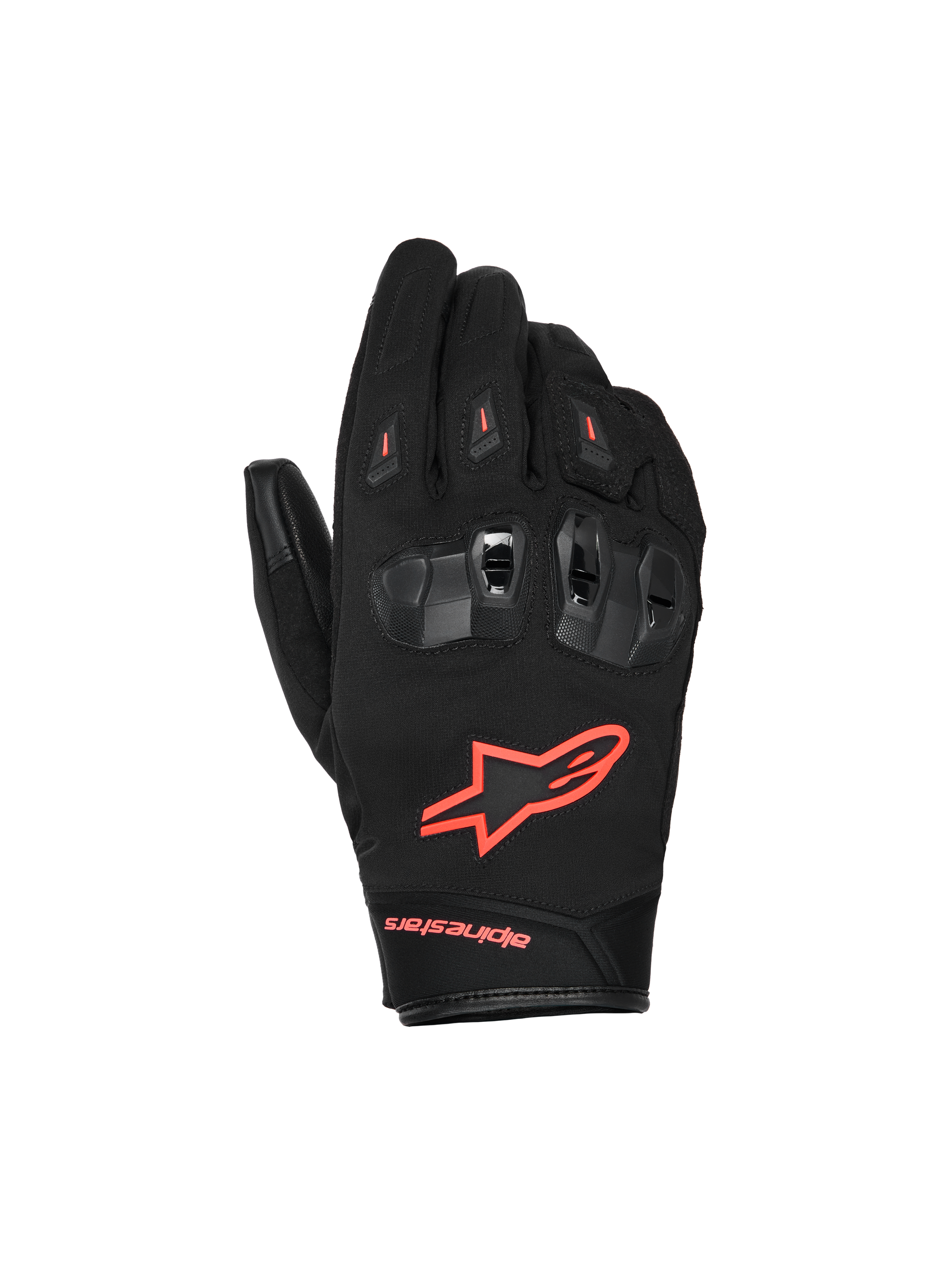 Alpinestars SP X Z WP Gloves Black/Red Fluo motorcycle gloves – image 1