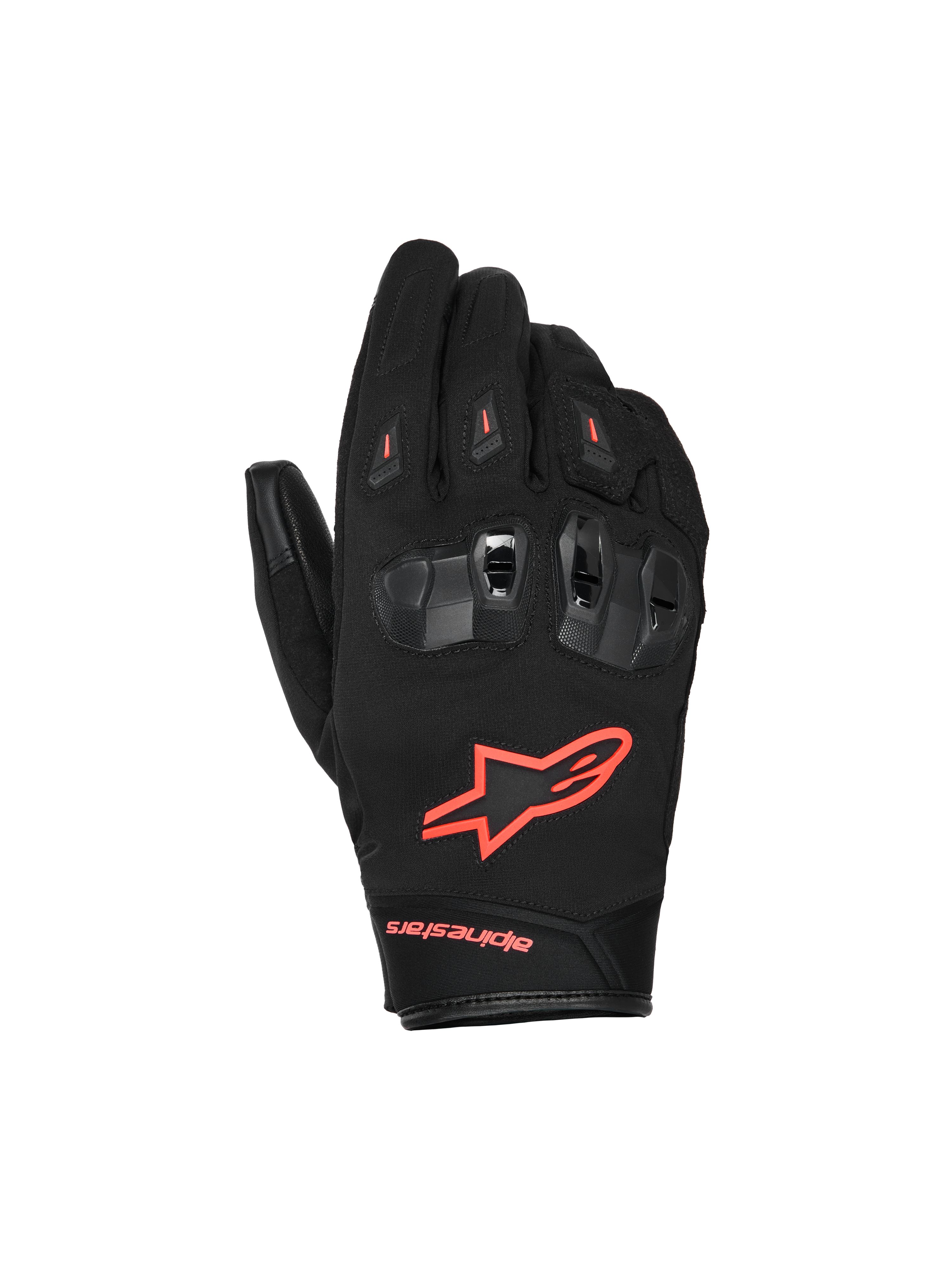 Alpinestars SP X Z WP Gloves Black/Red Fluo motorcycle gloves – image 1