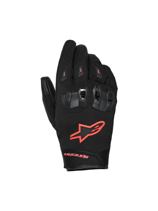 Alpinestars SP X Z WP Gloves Black/Red Fluo motorcycle gloves – image 1